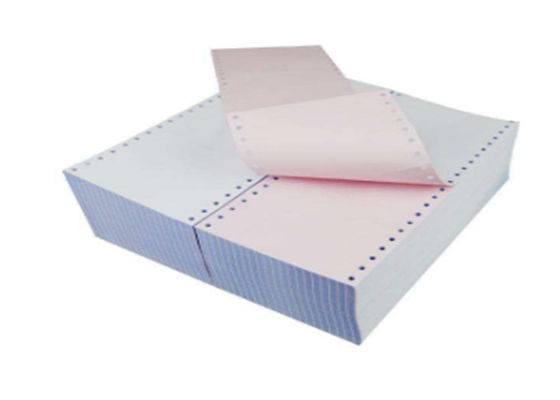 OEM ODM คอมพิวเตอร์ต่อเนื่อง 2 ชั้นม้วนกระดาษไร้คาร์บอน