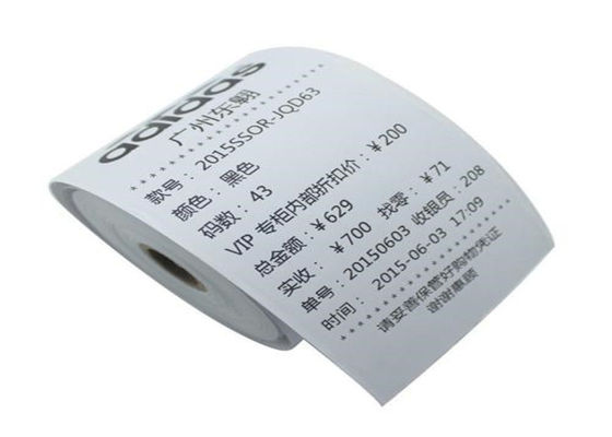 OEM ODM BPA ฟรี 80 × 80 80 × 100 ATM ม้วนกระดาษความร้อน