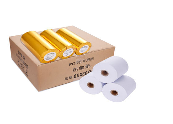 SGS ได้รับการรับรอง OEM White 80 X 80 Thermal Rolls