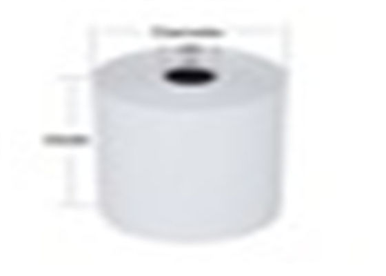 สีขาว 57 * 40 มม. แกนกระดาษแข็ง ATM ม้วนกระดาษความร้อน