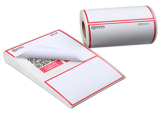 เป็นมิตรกับสิ่งแวดล้อม Greaseproof 4 &quot;X6&quot; Custom Shipping Labels Roll