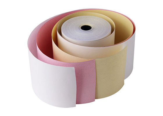 27x50mm 3 Ply Pos Machine ม้วนกระดาษ Carbonless 58gsm