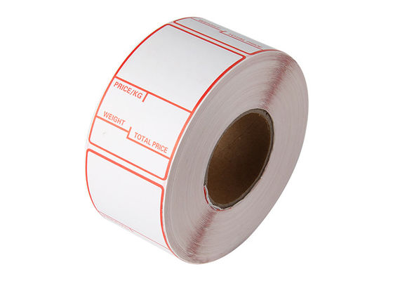 ฉลากเครื่องพิมพ์ความร้อนสติกเกอร์ย่อยสลายได้ BOPP 4x6 ฉลากการจัดส่งกาว